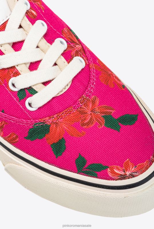 adidași | pantofi skater cu imprimeu floral Pinko multicolor - fucsia/verde B0D081068