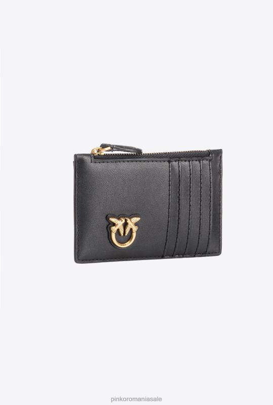 genți clutch | suport card cu fermoar Pinko aur negru-vechi B0D081183
