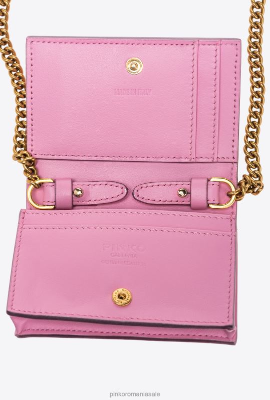 genți clutch | suport pentru carduri cu cureaua de umar galleria iridescent Pinko roz irizat-aur antic B0D081177