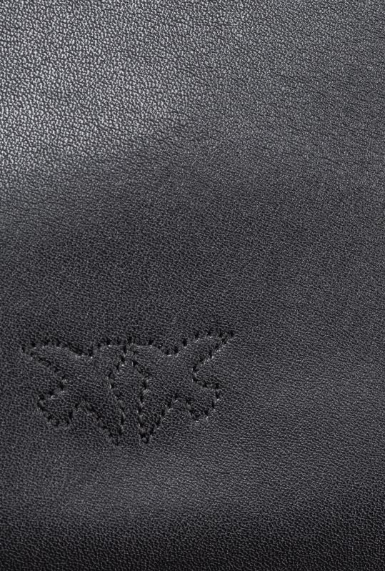 genți crossbody | geantă de dragoste plată clasică, pur și simplu Pinko aur negru-vechi B0D081184