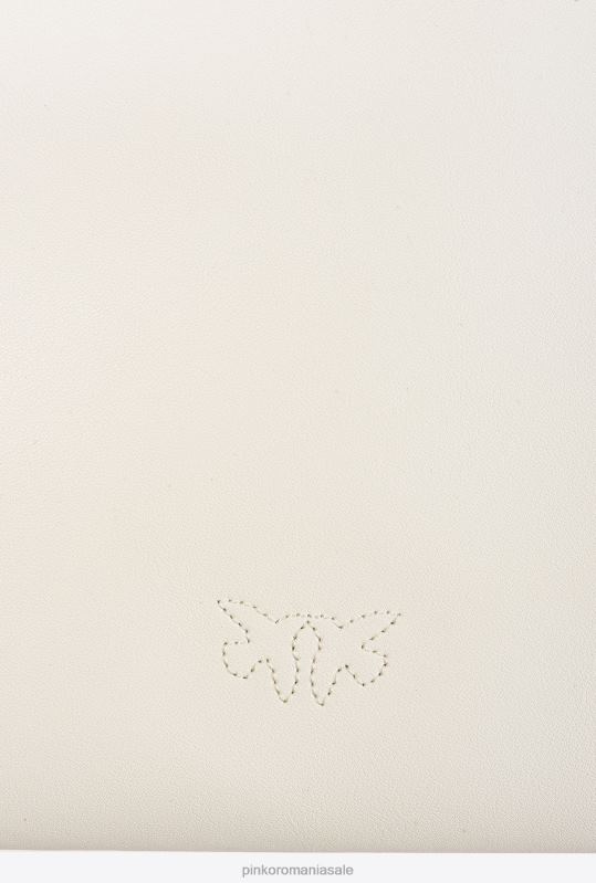 genți crossbody | geantă plată pur și simplu Pinko aur alb-vechi B0D081190