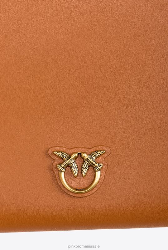 genți crossbody | geantă plată pur și simplu Pinko coniac-aur antic B0D081191