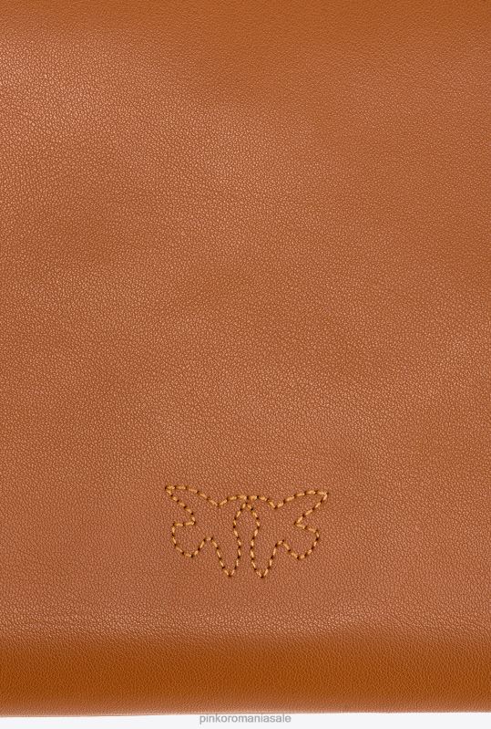 genți crossbody | geantă plată pur și simplu Pinko coniac-aur antic B0D081191