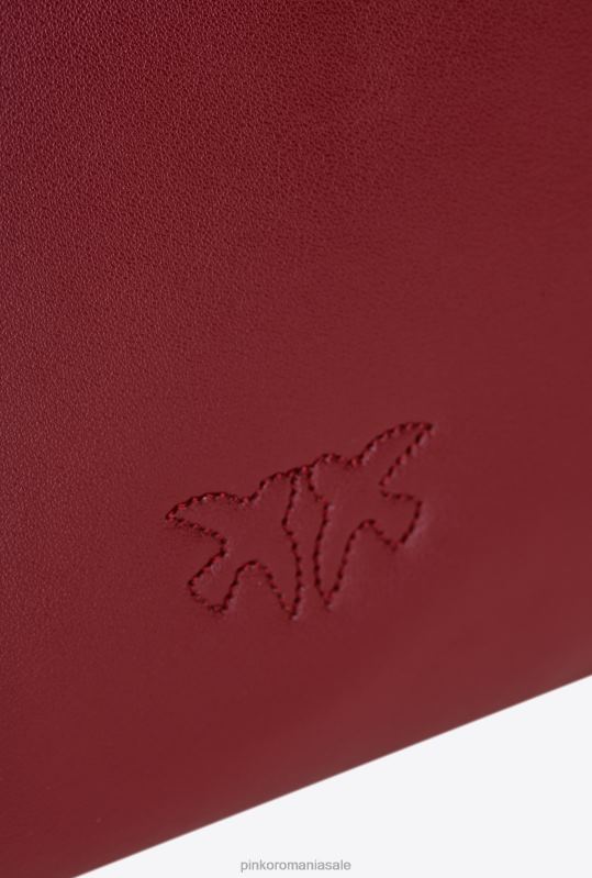 genți crossbody | geantă plată pur și simplu Pinko roșu rubin-aur antic B0D081188