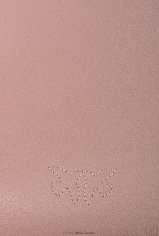 genți crossbody | geantă plată pur și simplu Pinko roz praf-aur antic B0D081187