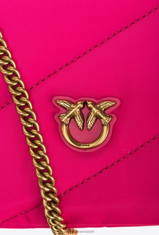 genți crossbody | geantă plată reciclată Pinko aur roz-vechi B0D081271