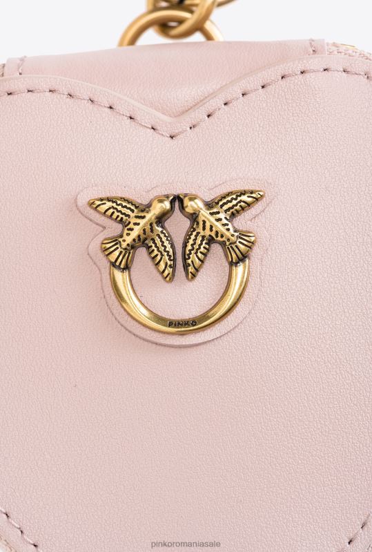 genți microlove | farmec în formă de inimă cu oglindă Pinko roz praf-aur antic B0D081248