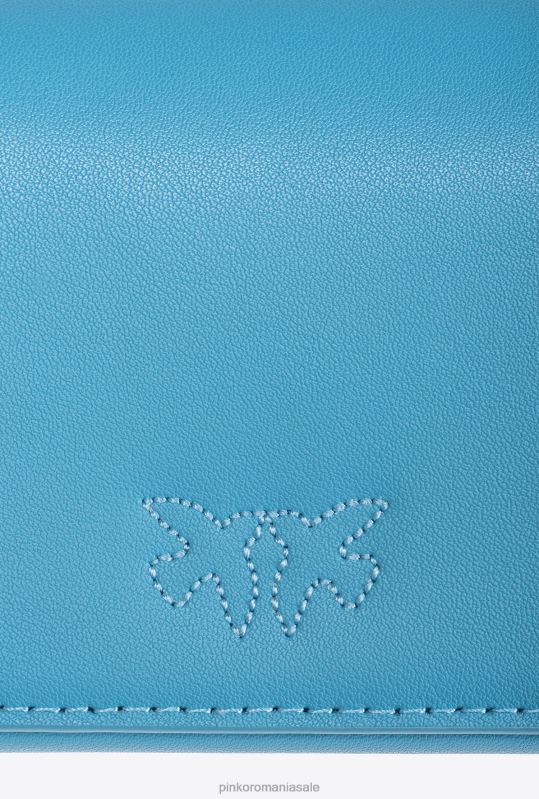 genți microlove | geantă micro love click pur și simplu Pinko albastru-cer-aur antic B0D081221