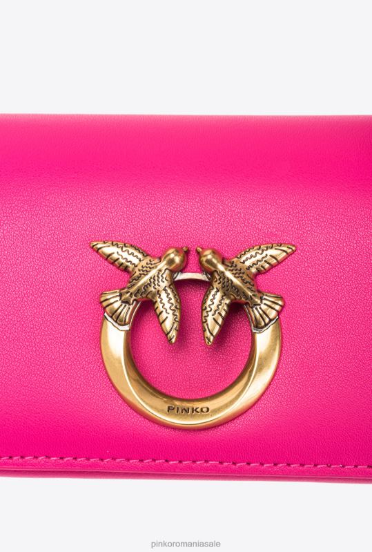 genți microlove | geantă micro love click pur și simplu Pinko aur roz-vechi B0D081224