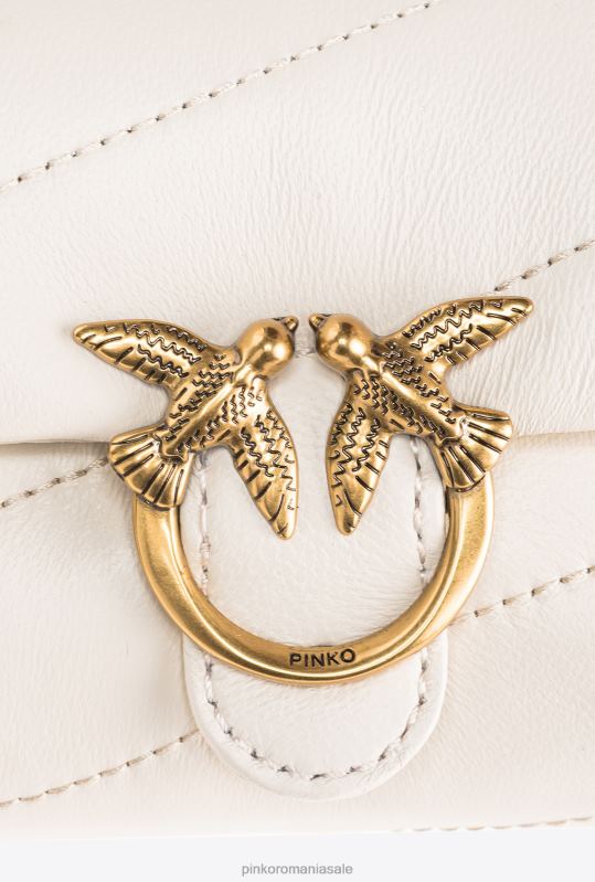 genți microlove | micro love bag puff Pinko aur alb-vechi B0D081230