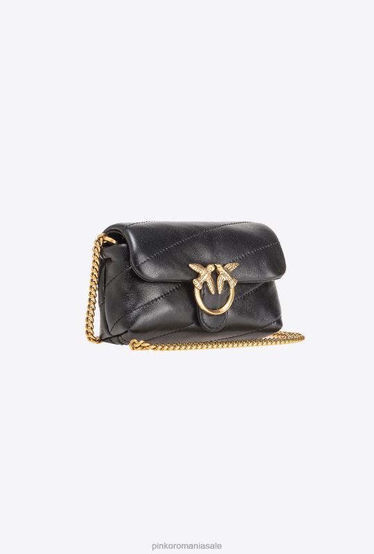 genți microlove | micro love bag puff Pinko aur negru-vechi B0D081229