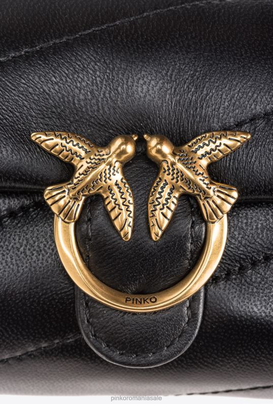 genți microlove | micro love bag puff Pinko aur negru-vechi B0D081229