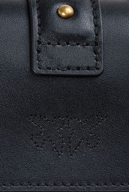 genți microlove | pictograma micro geantă de dragoste pur și simplu Pinko aur negru-vechi B0D081213