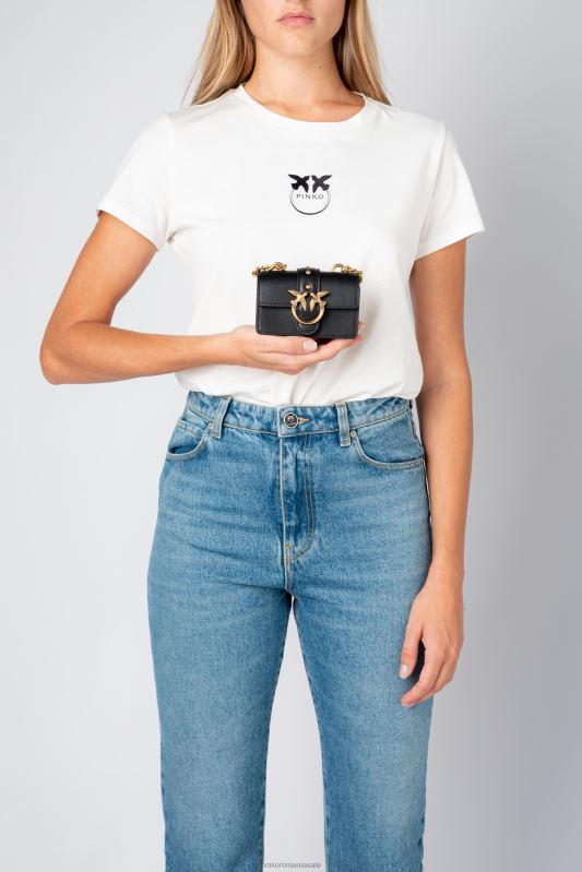 genți microlove | pictograma micro geantă de dragoste pur și simplu Pinko aur negru-vechi B0D081213