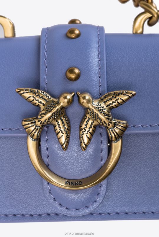 genți microlove | pictograma micro geantă de dragoste pur și simplu Pinko lavandă-aur antic B0D081211