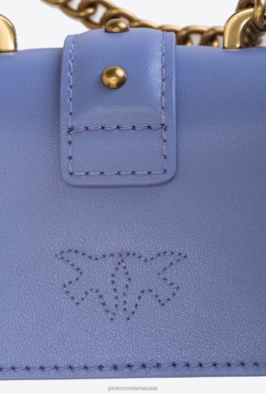 genți microlove | pictograma micro geantă de dragoste pur și simplu Pinko lavandă-aur antic B0D081211