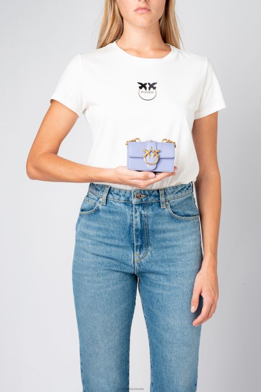 genți microlove | pictograma micro geantă de dragoste pur și simplu Pinko lavandă-aur antic B0D081211