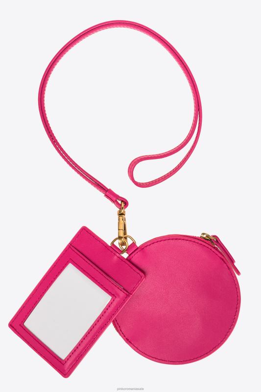 genți microlove | pungi de piele pentru gât Pinko aur roz-vechi B0D081257